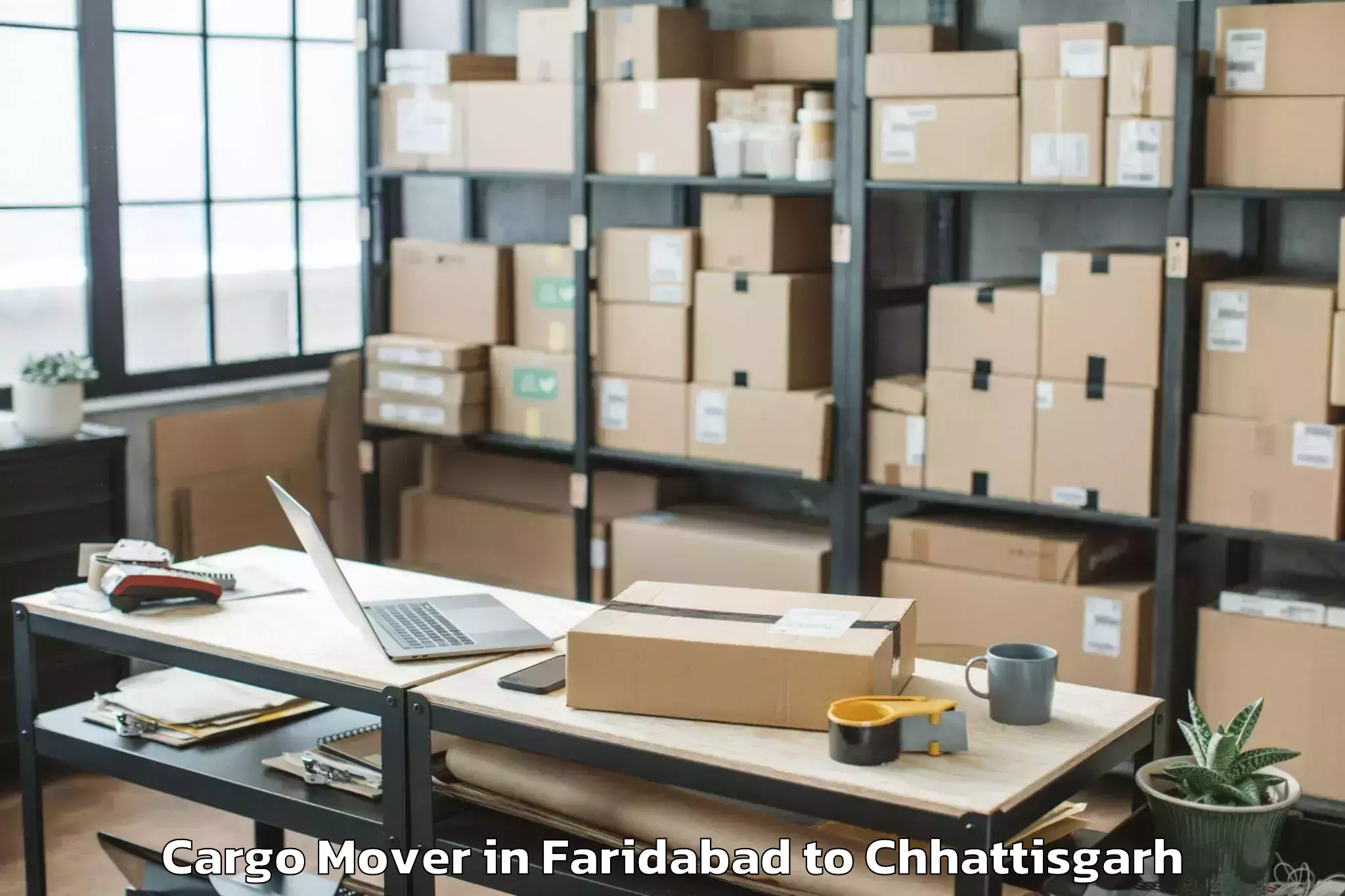 Book Your Faridabad to Raigarh Cargo Mover Today